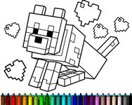 Minecraft fun coloring book